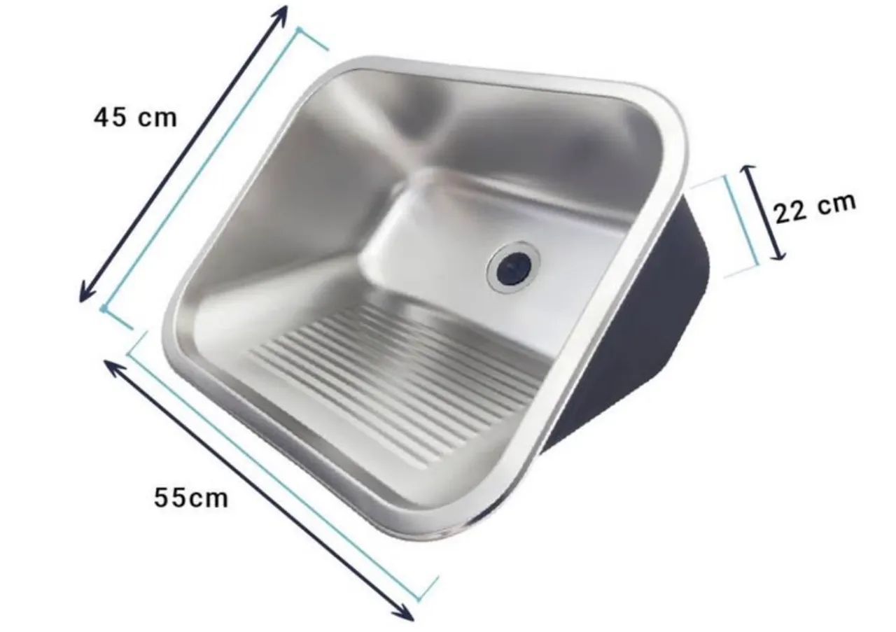 Cuba inox lavanderia 