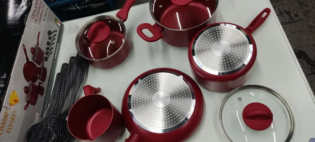 Conjunto de Panelas anti aderentes ( fogão INDUÇÃO OU GÁS COMUM  - Foto 2