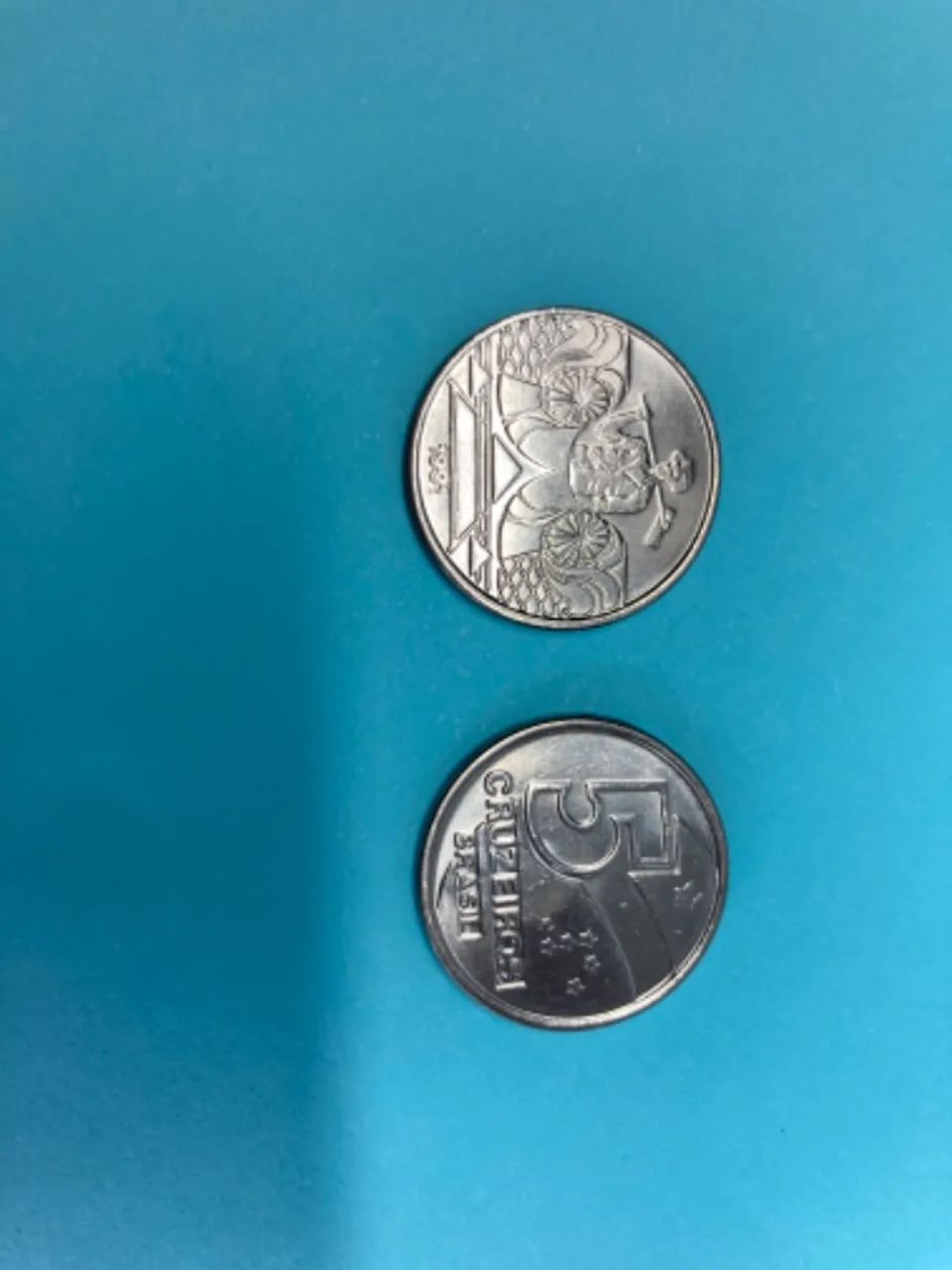 Moeda nacional 5 cruzeiros Brasil 1991