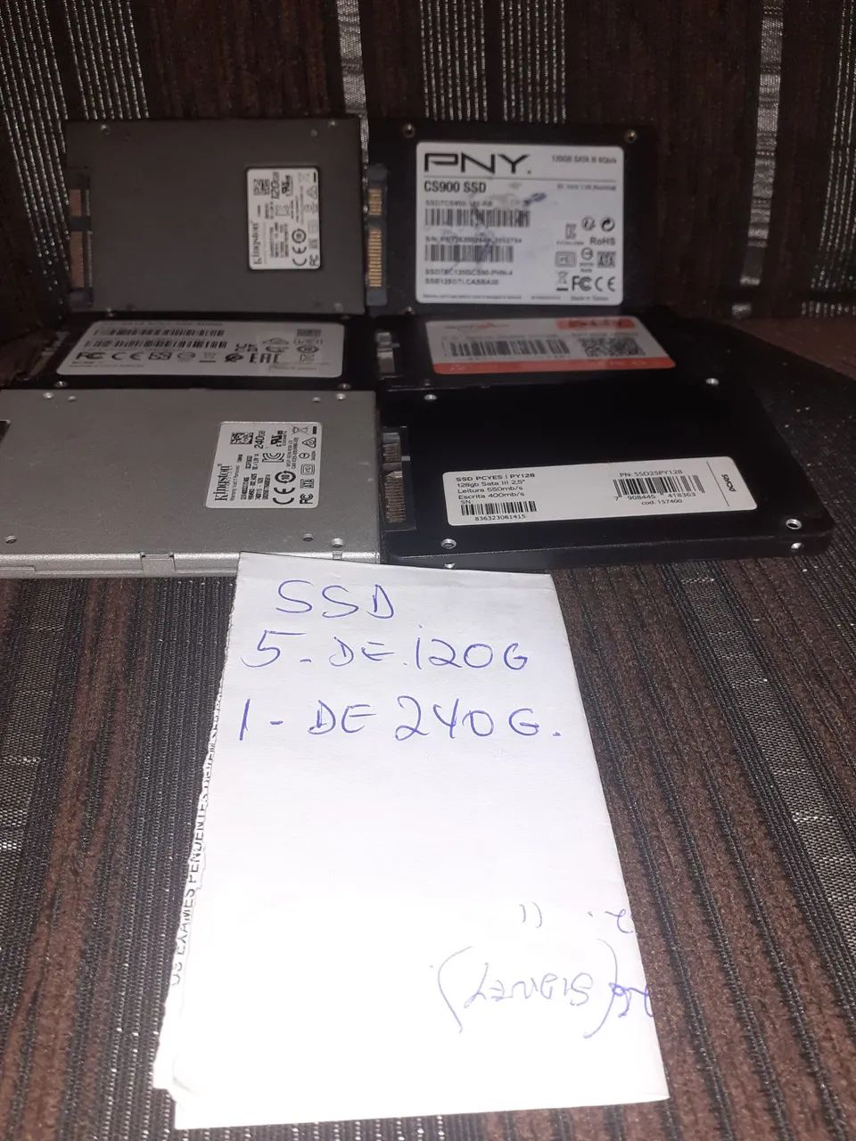Ssds 240g e 128g  em perfeito estado 