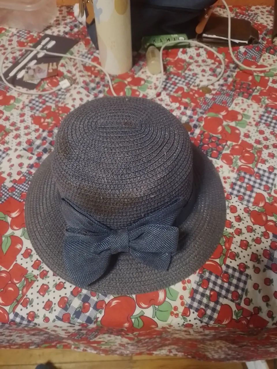Chapéu Feminino azul com Laço - Elegante  - Foto 3