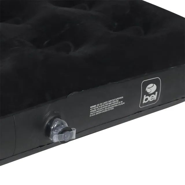 Colchão Inflável Casal Deluxe Comfort Preto Bel - Foto 2
