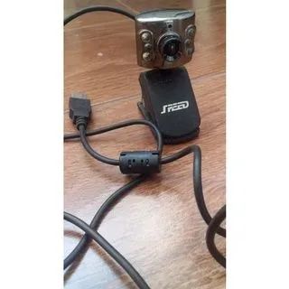 webcam ou câmera falsa speed pc câmera microfone embutido 6 led usada usb usada com marca