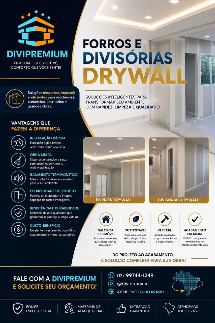 DRYWALL EM PROMOÇÃO 