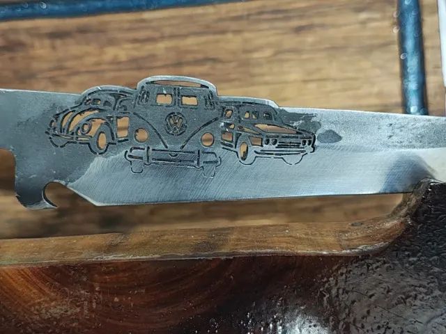 Facas inox com bainha de couro personalizada - Foto 5