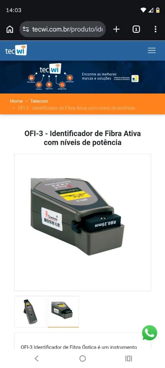 Identificador de fibra Novo - Foto 2