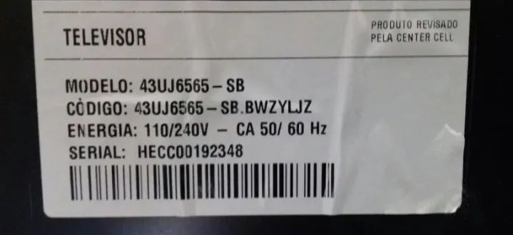 Placa da fonte 43 LG - Aceito troca por algo do meu interesse. Aceito oferta.