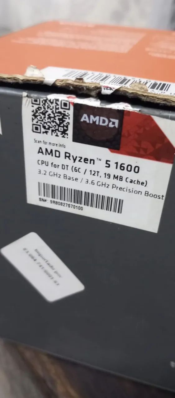 Processador Ryzen 5 1600