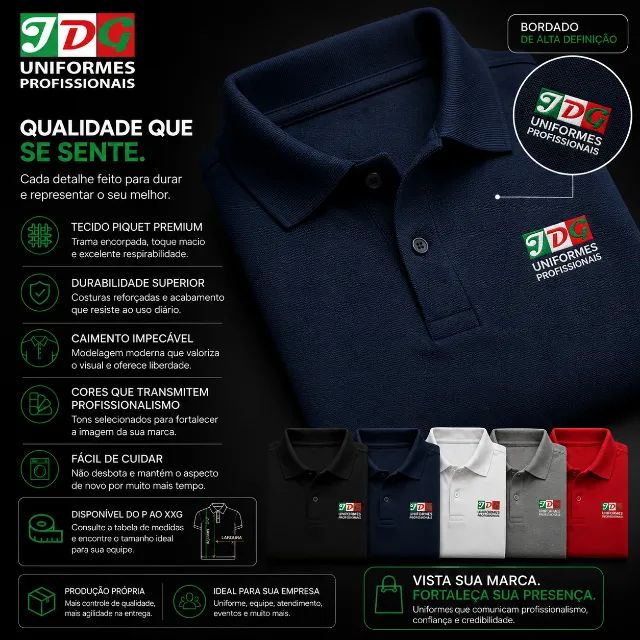 Camisas Polo Personalizadas Em Bordado - Foto 2