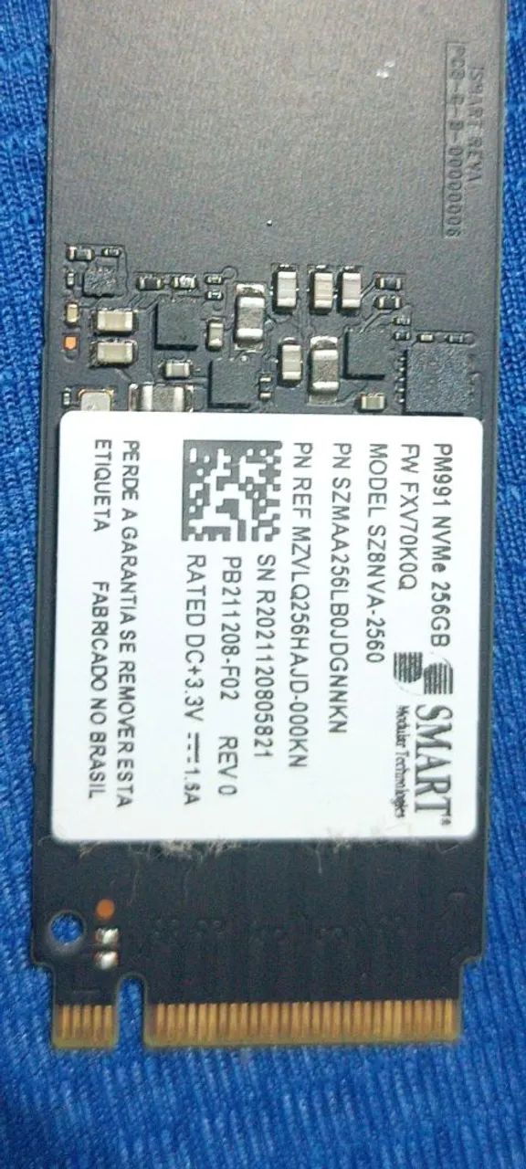 Ssd Samsung nvme 256 gb - Foto 2