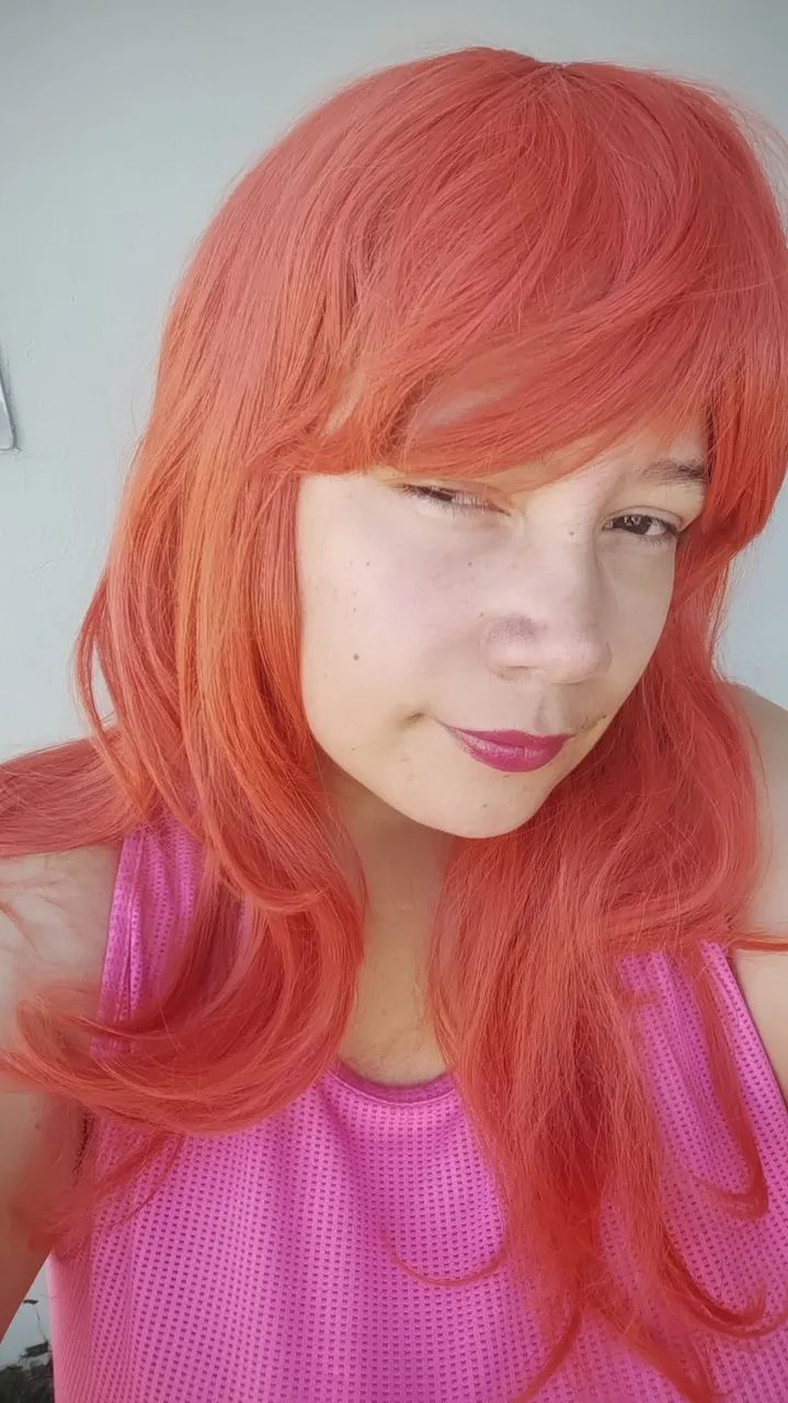 Peruca Salmão/Rosada  (leia antes de comprar)  - Foto 4