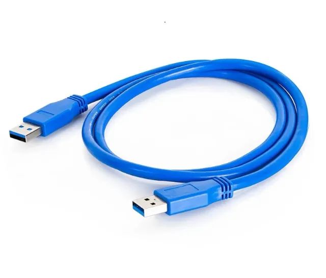 Cabo USB 3.0 Macho Para Macho Tipo A SuperSpeed Azul 
