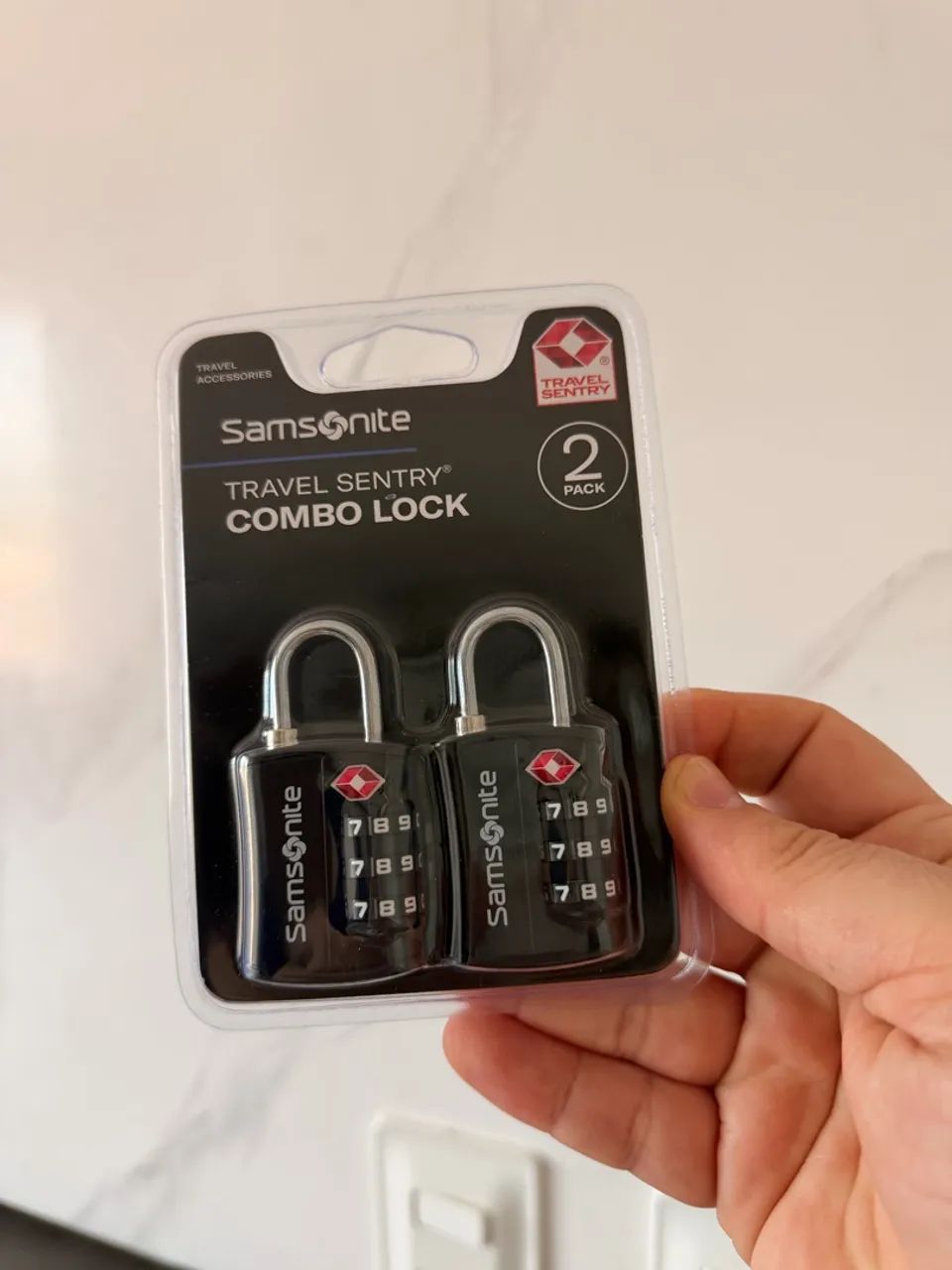 CONJUNTO CADEADO SAMSONITE TSA 3 DIGITOS PRETO - Foto 3