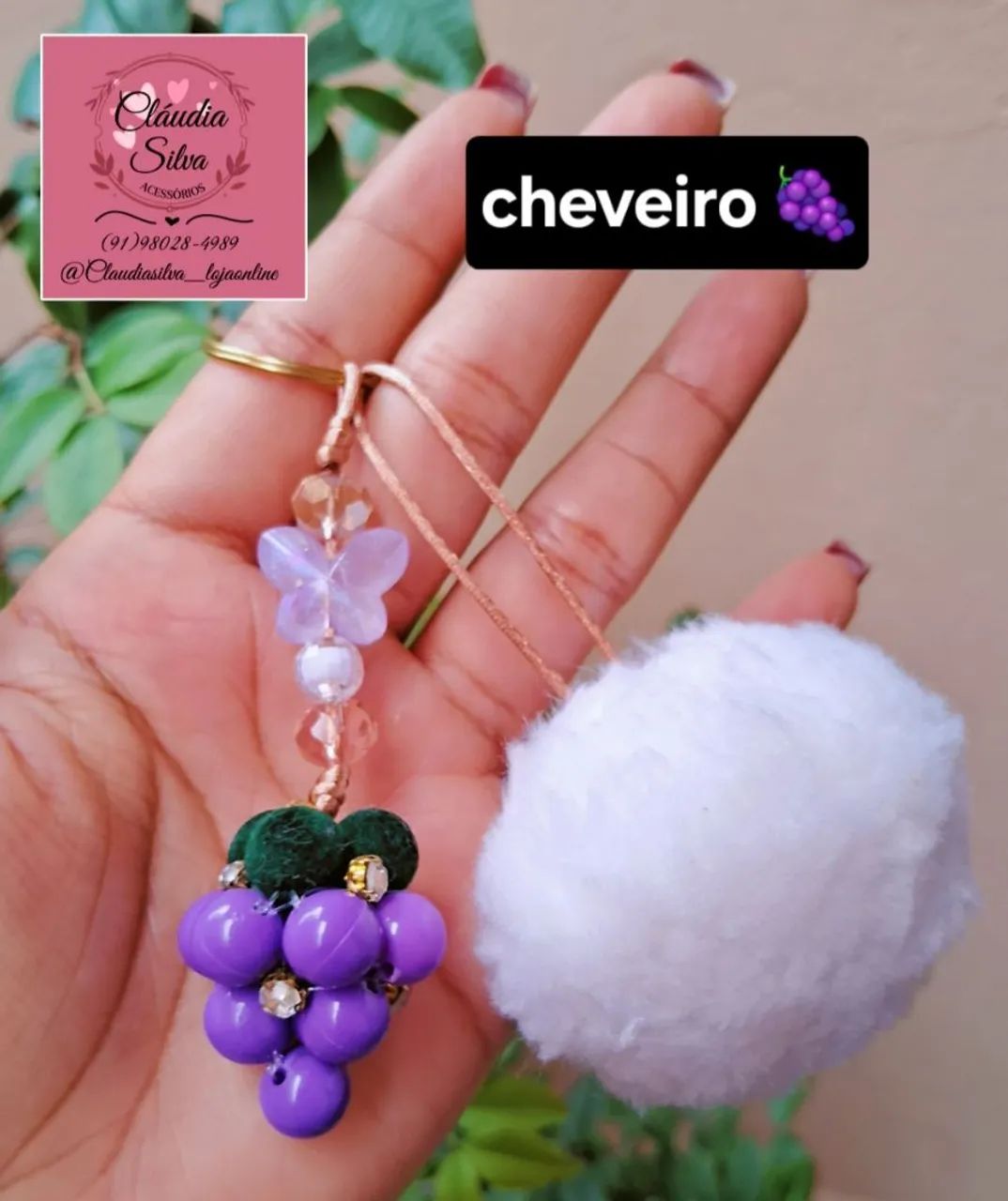 Chaveiro com pompom apartir de R$:9,99 - Foto 2