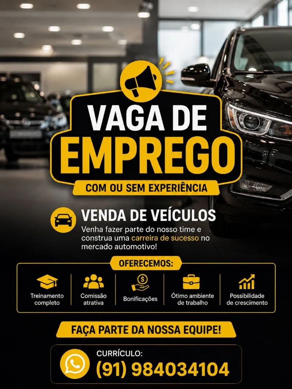 Vaga para início imediato 