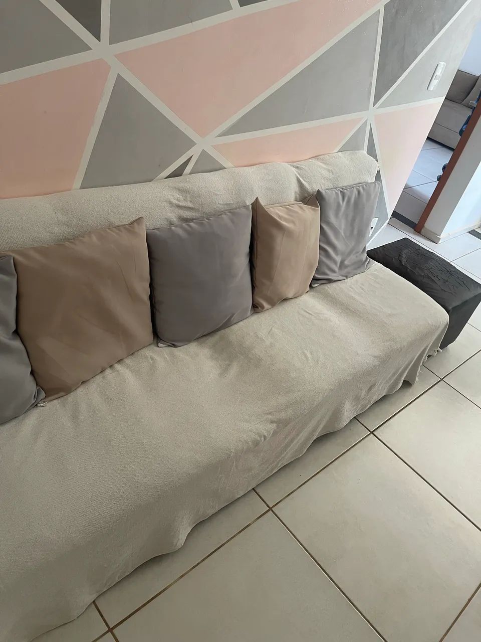 SOFÁ MODULAR 4 PARTES USADO - Foto 2