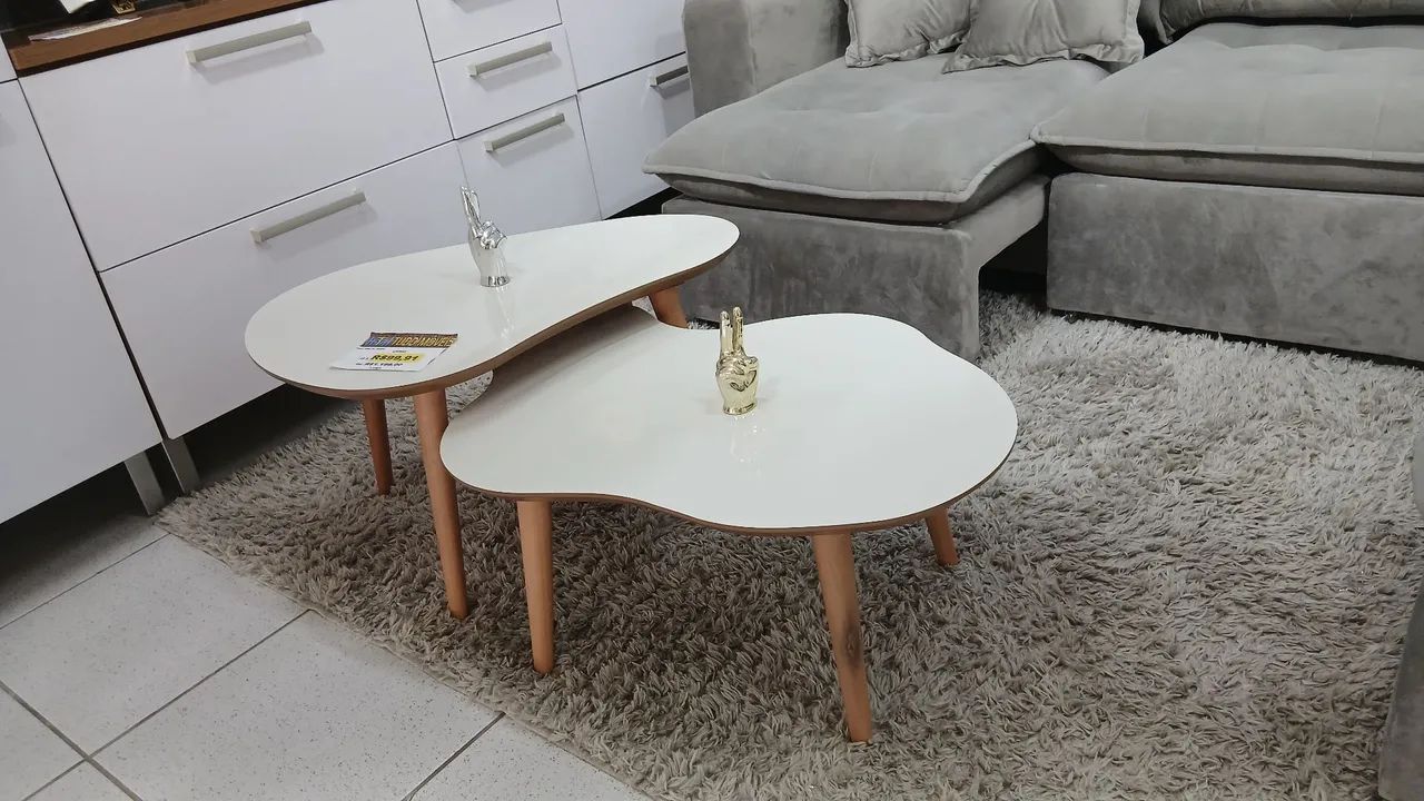 Mesa de centro orgânica 100% MDF  - Foto 3