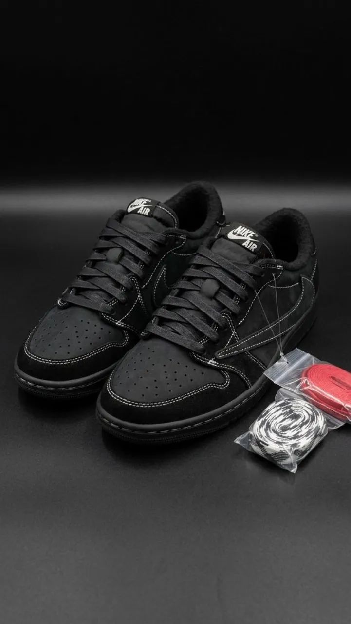 Nike Air Jordan 1 Low Travis Scott Black Phantom - Tam 42 BR
