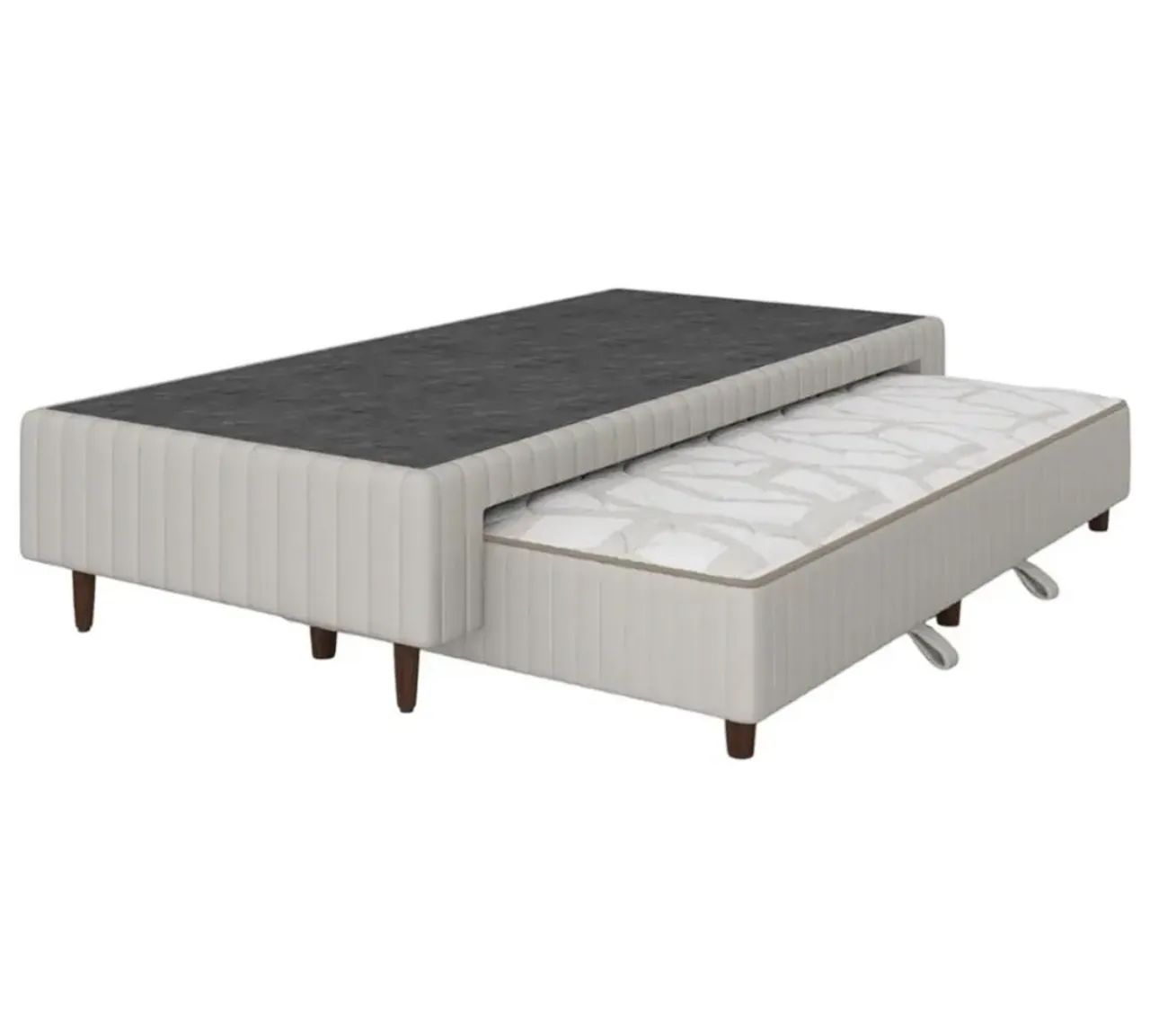 Base Box Solteiro com Cama Auxiliar Super Premium p876 - Foto 3