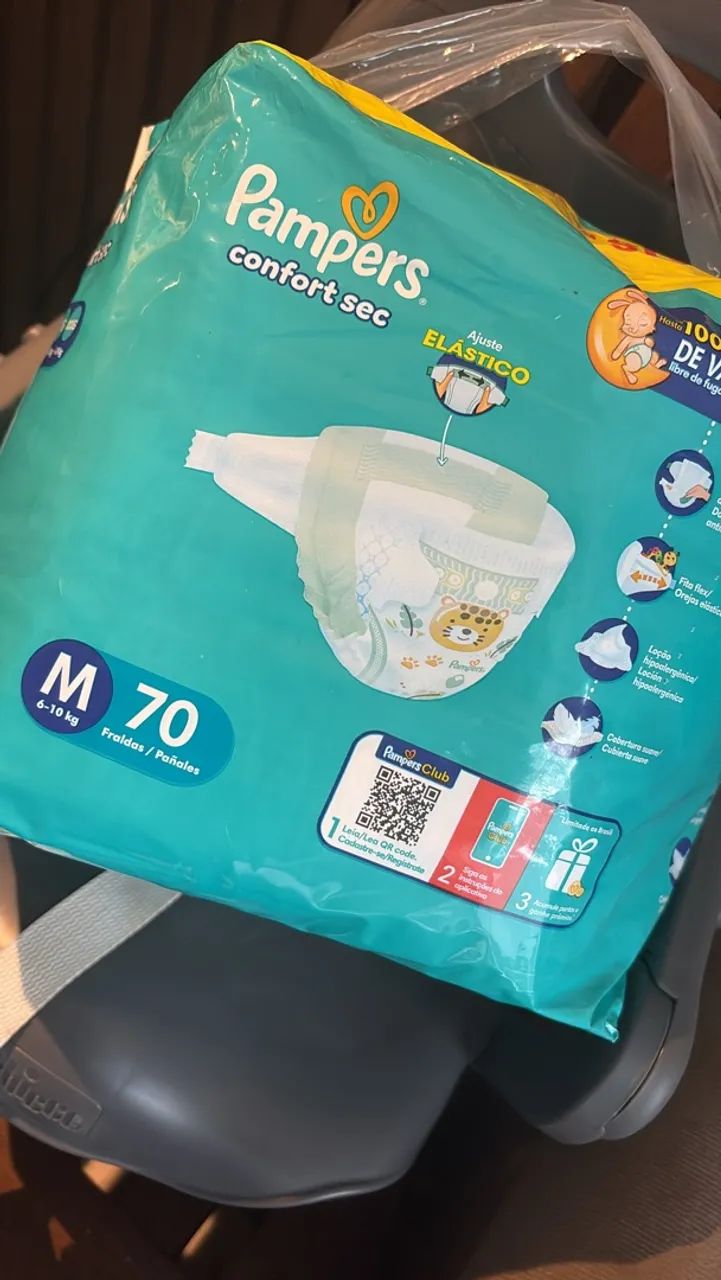 Pacote Fralda M Pampers 
