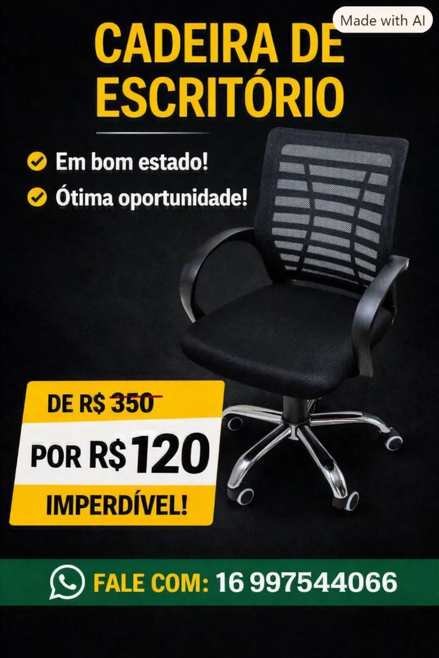 Cadeira de escritório - Foto 2