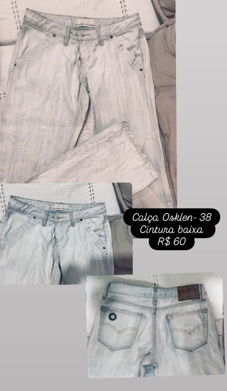 Calça Osklen 38 - cintura baixa
