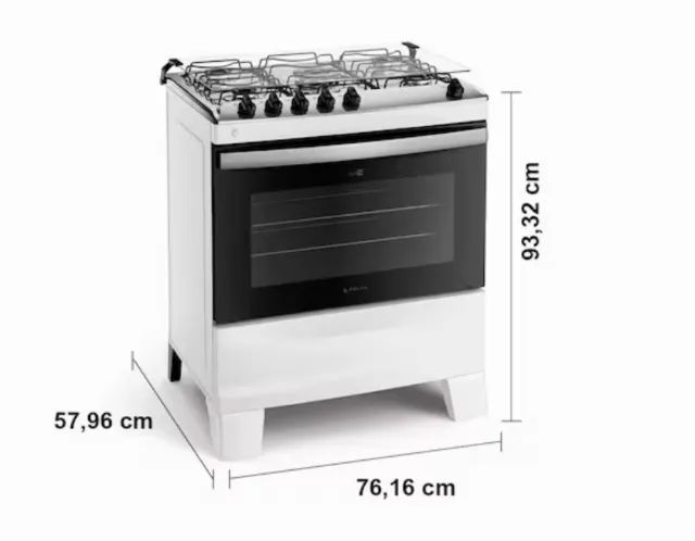 Fogão Atlas 5 bocas Agile Up - Com luz no forno e Mesa Inox - Foto 6