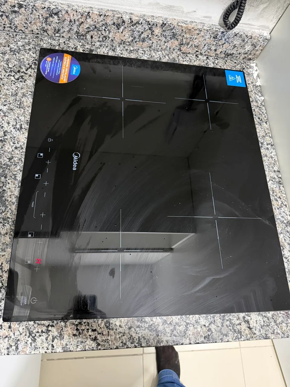 Cooktop Midea 4 Bocas Elétrico  - Foto 2