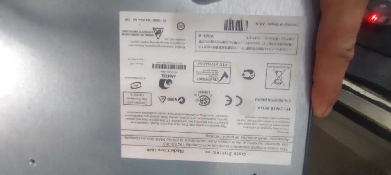 Roteador Cisco 1841 + Placa WIC-1T Serial + Compact Flash - Foto 4