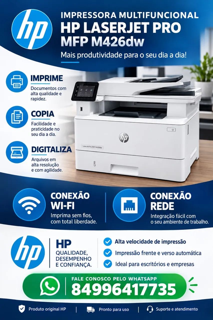 Impressora hp laser m426dw