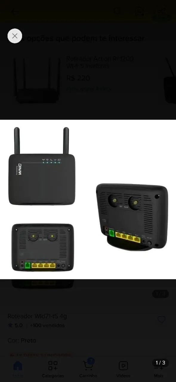 Roteador 4g WLD71-T5