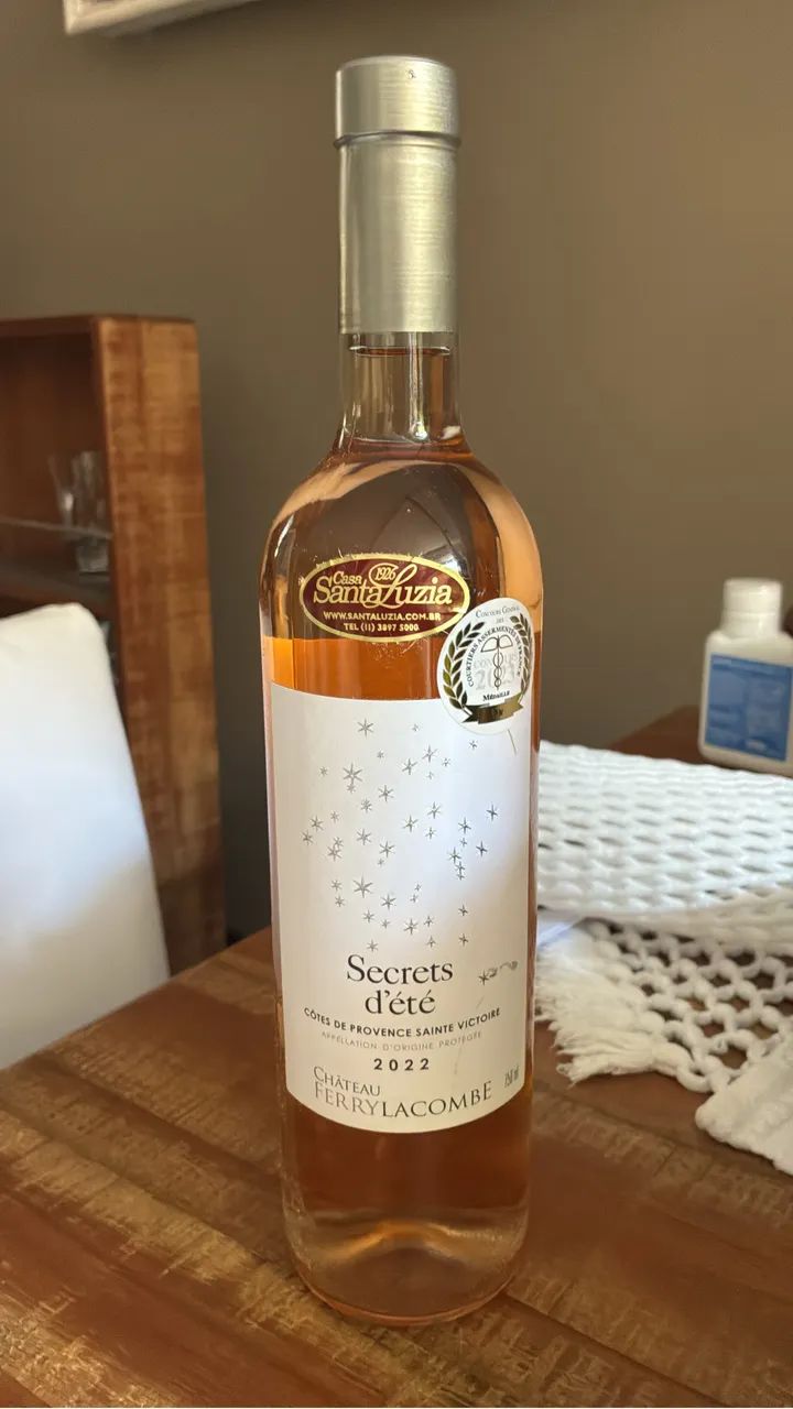 vinho rosé francês do tipo Secrets d'été