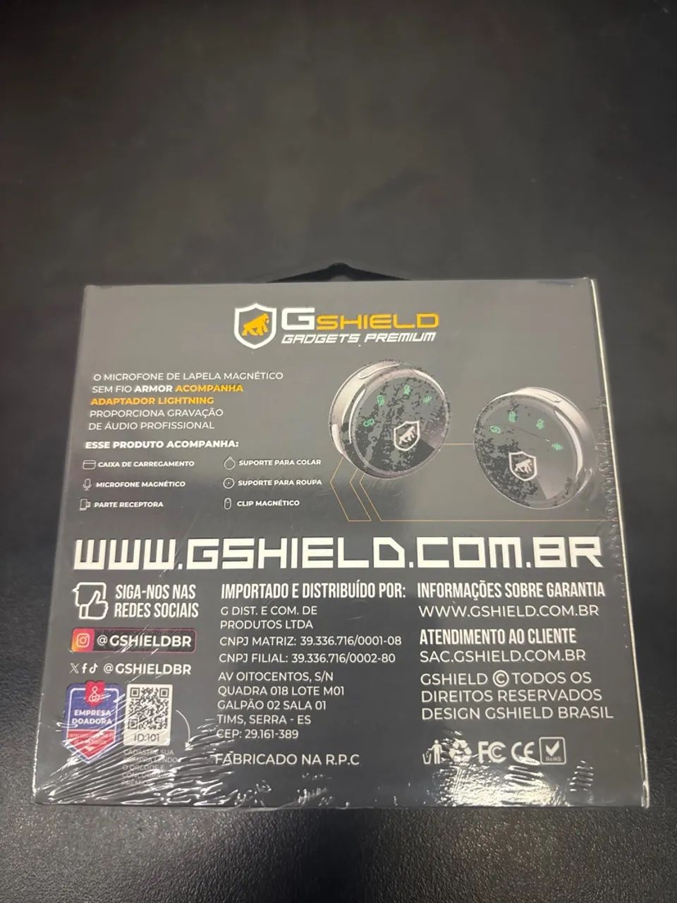 Microfone de Lapela s/ fio Gshield - Foto 2