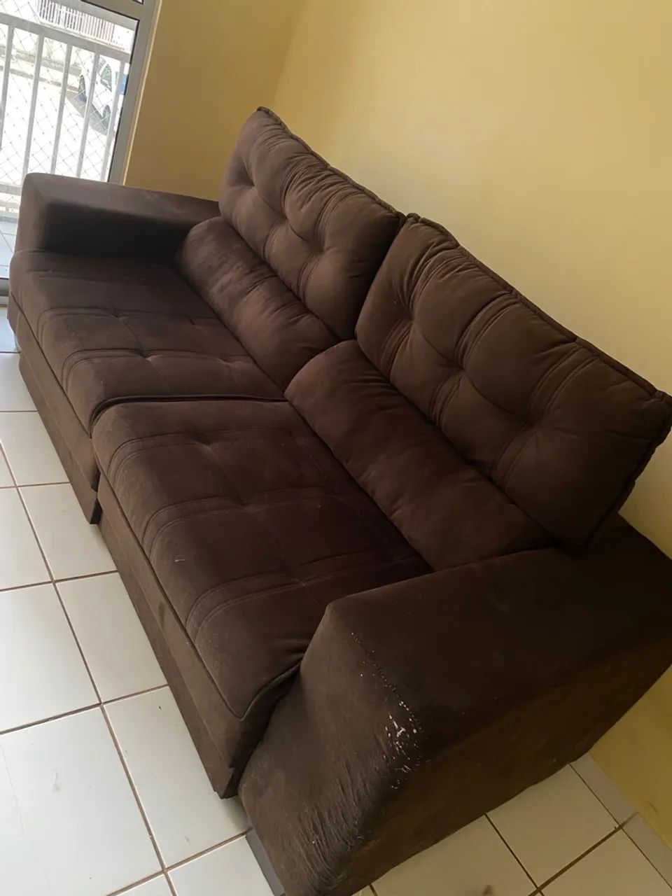 Sofá Retrátil e Inclinável de 3 lugares