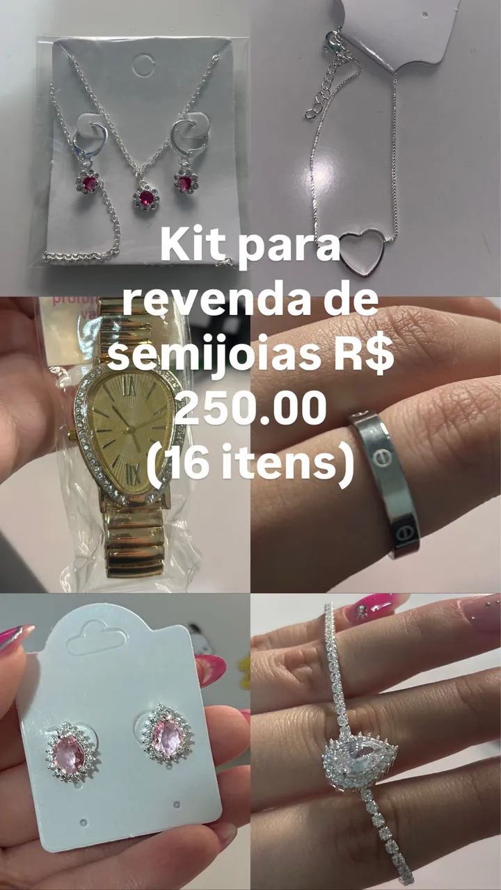 Kit de semijoias para revenda 