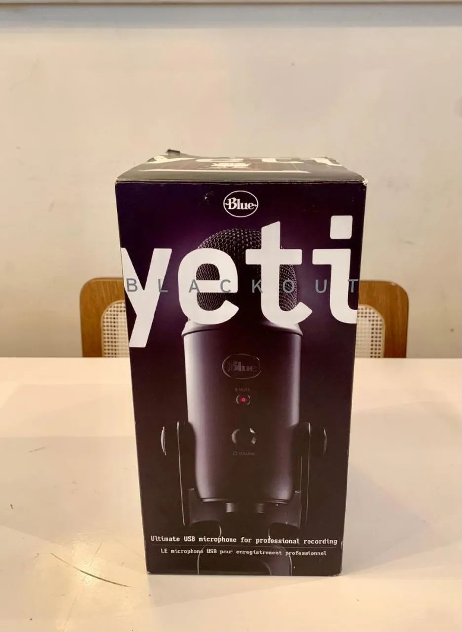 Microfone Blue Yeti USB - Pouquíssimo Uso - Estado de Novo + Caixa - Foto 3