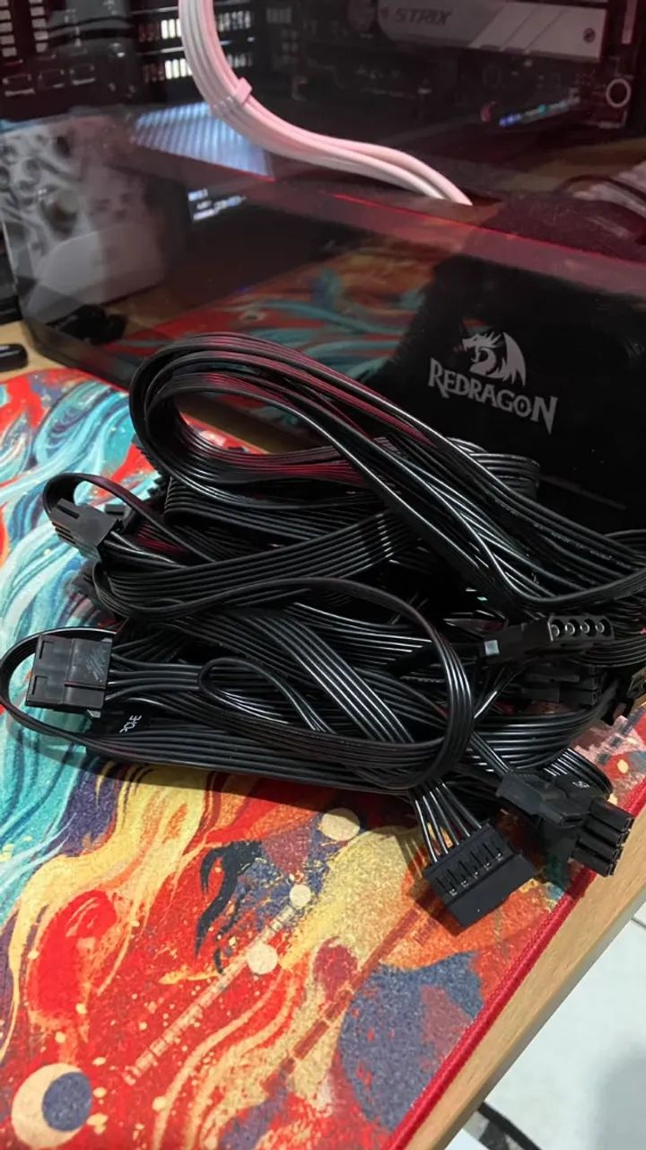 Fonte Redragon RGPS 700W Full Modular 80 Plus Bronze + Cabos NOVOS - Foto 3