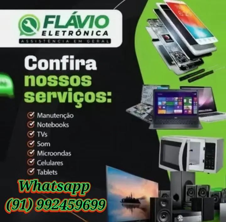Servico eletrônica concerto de tvs microondas notebooks celulares e outros 