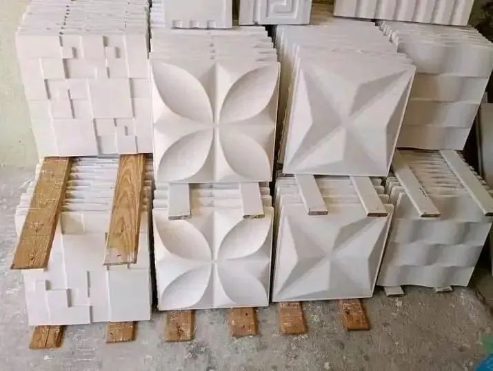 Placas de gesso 3 d vários 