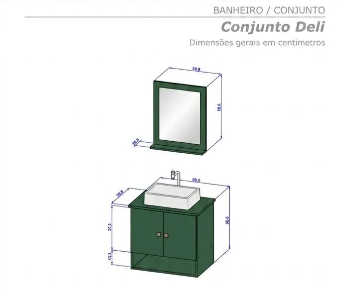 Kit Gabinete de banheiro  - Foto 4
