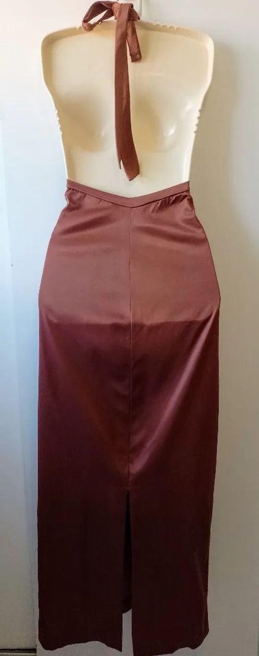Vestido longo marrom G - Foto 5