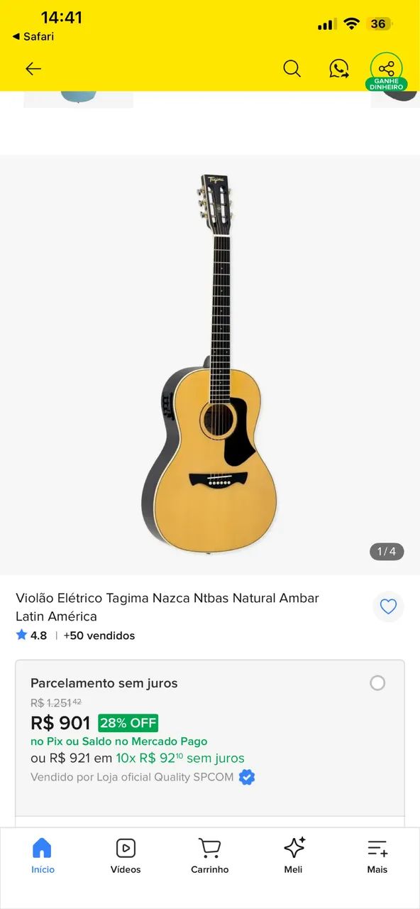 Violão Tagima novo 