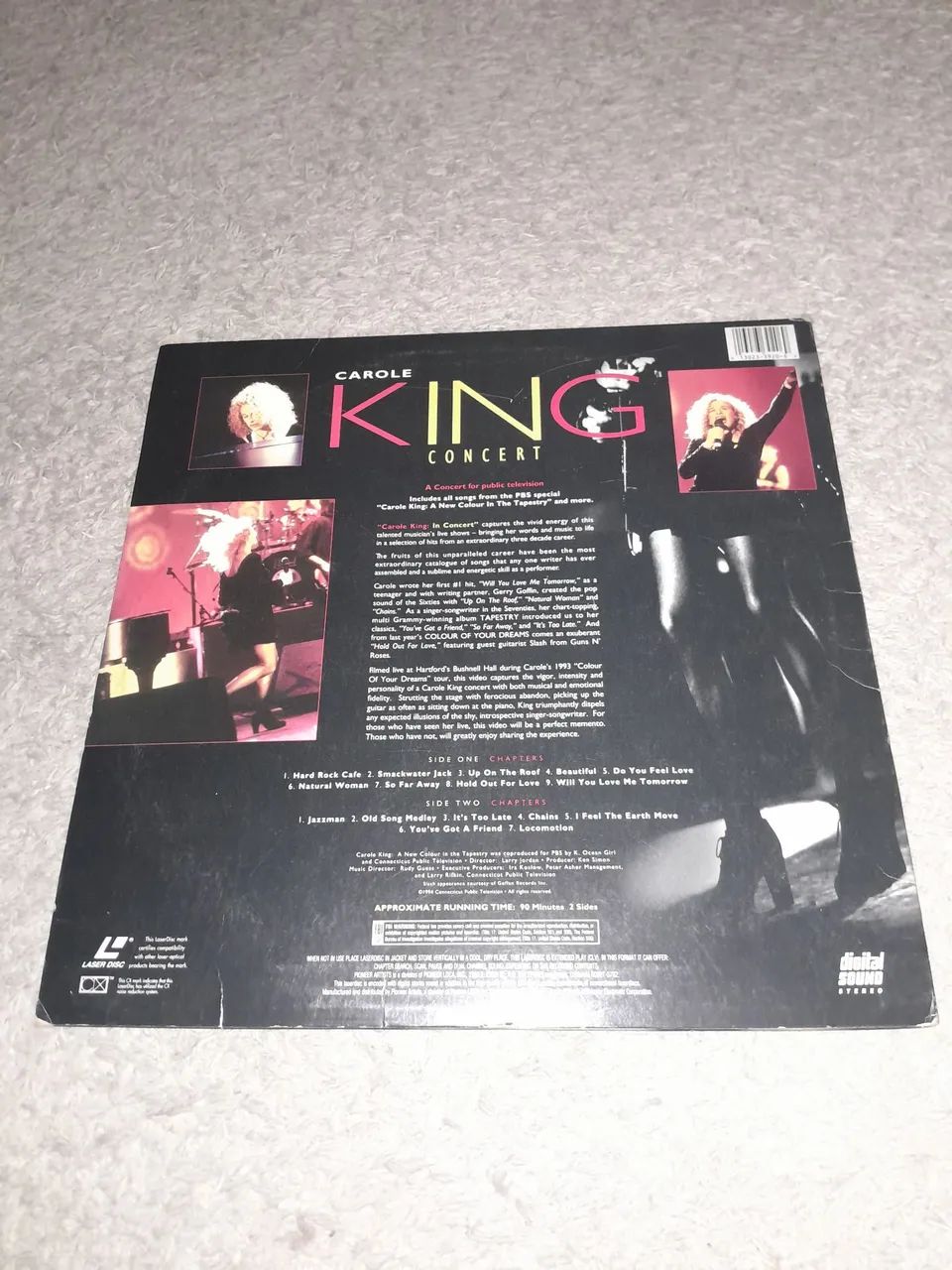 Laserdisc Carole King Concert (importado) - Foto 2