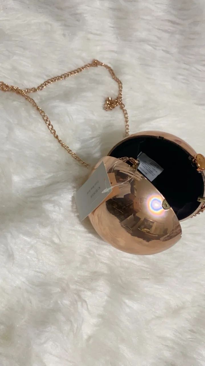 Bolsa Esfera rose gold- Novo - Foto 4