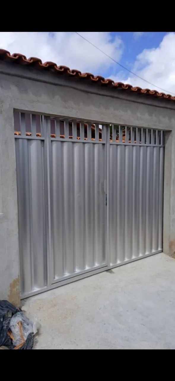 PORTÕES PORTAS JANELAS EM ALUMÍNIO FOSCO BRANCO PRETO FABRICAMOS SOBRE MEDIDAS  - Foto 6