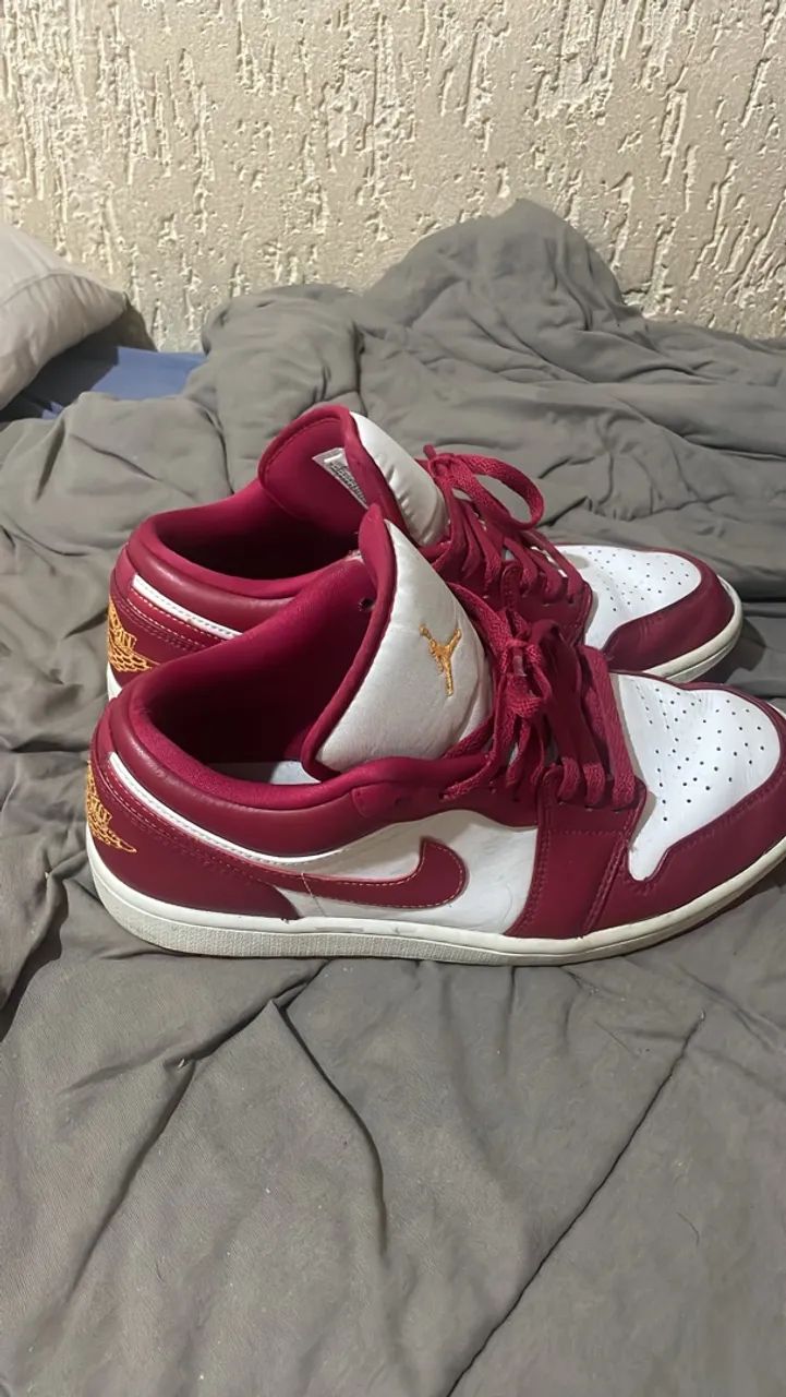 Jordan 1 low vermelho  - Foto 4