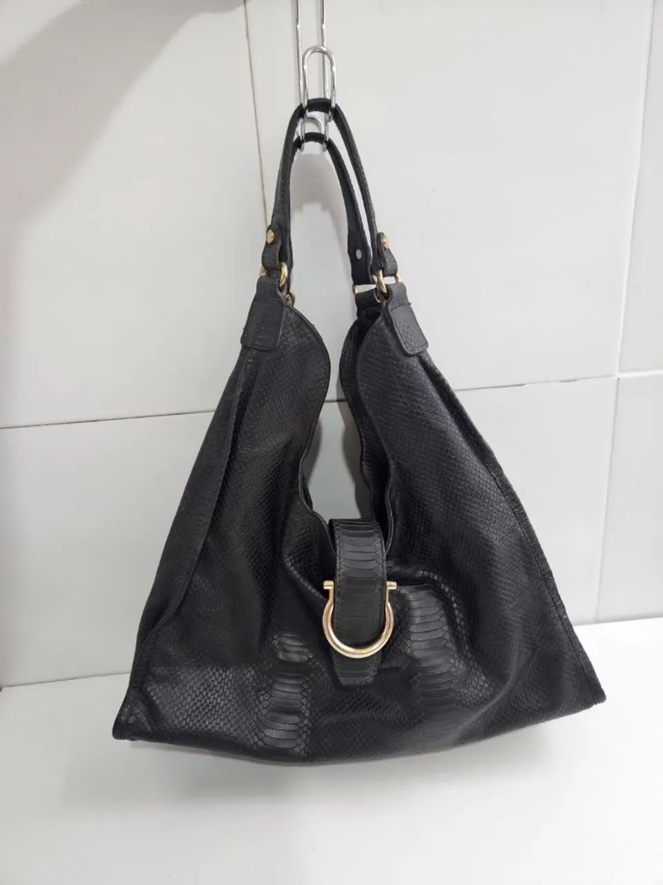 Bolsa de couro Lenny niemeyer preta 