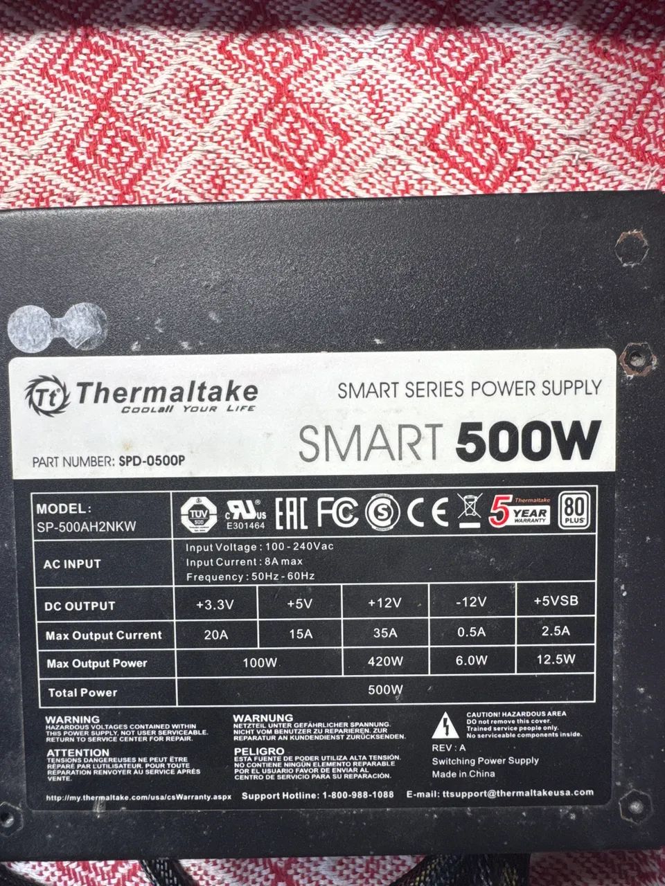 Fonte 500W 80Plus Branca - Foto 2