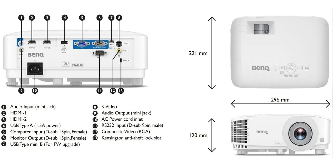 Data Show Benq MS560 - Foto 3