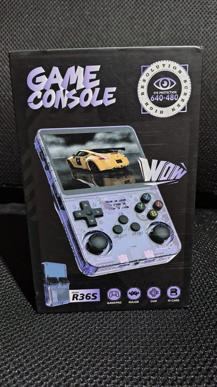 [Novo] Game Portátil Retro R36s versão Original Tela Ips com película + Cartão 64gb Lexar  - Foto 5